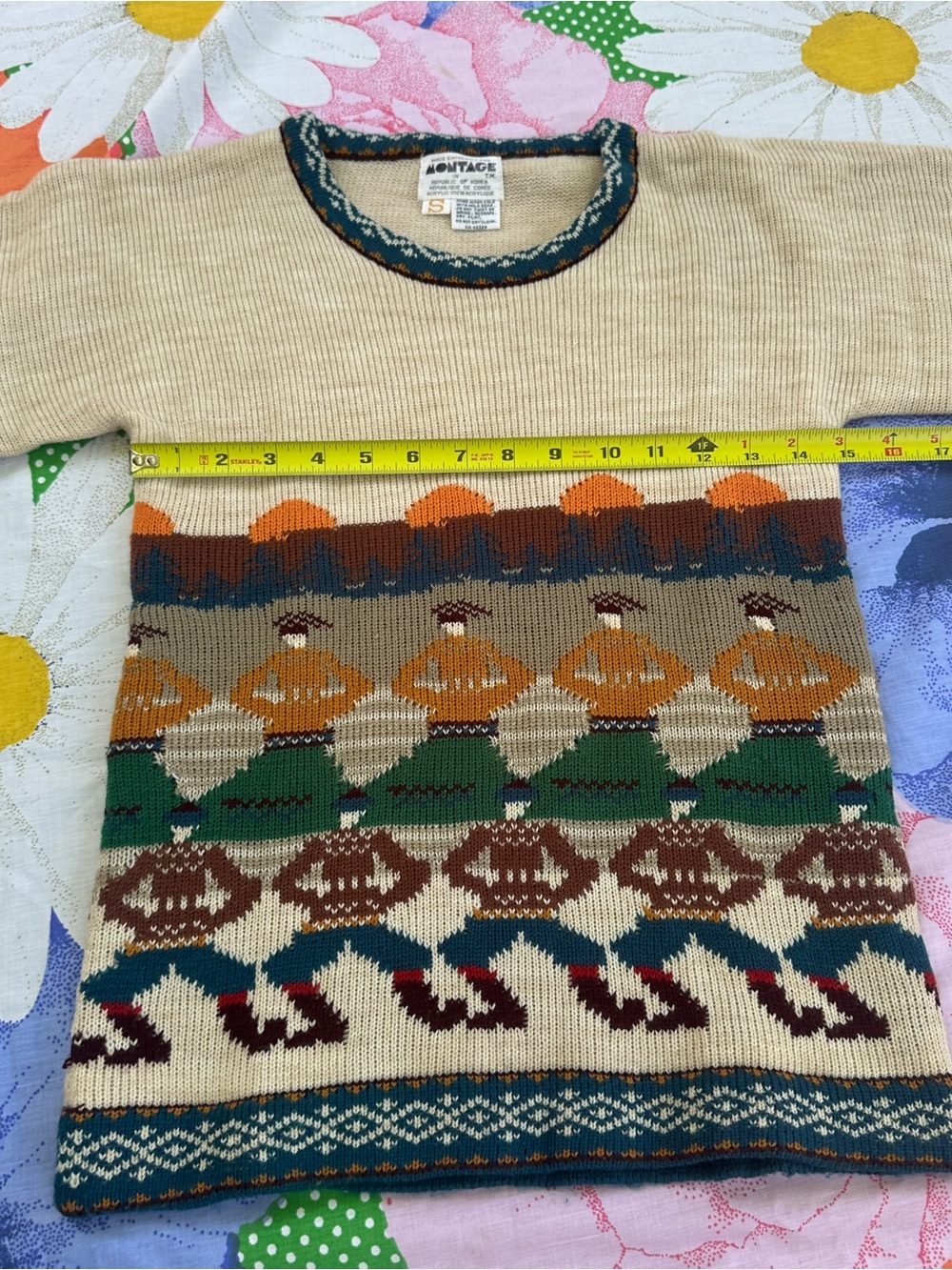 Vintage 70’s Montage Sweater - Picture 8 of 9